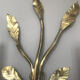Bronze wall lamps leaves of branches