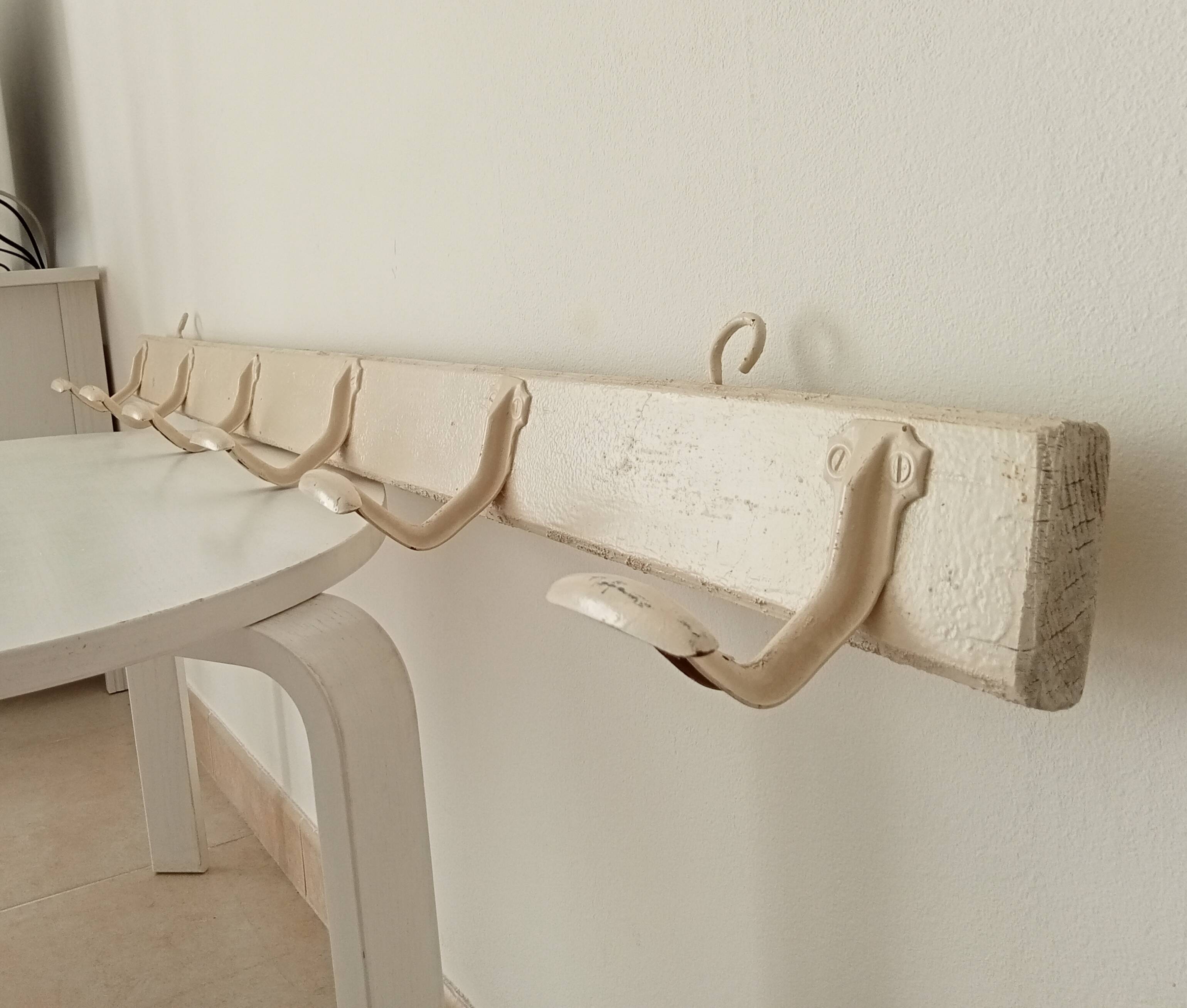 Vintage school coat rack from the 60s/70s