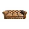 Chesterfield canapé marron 3 places