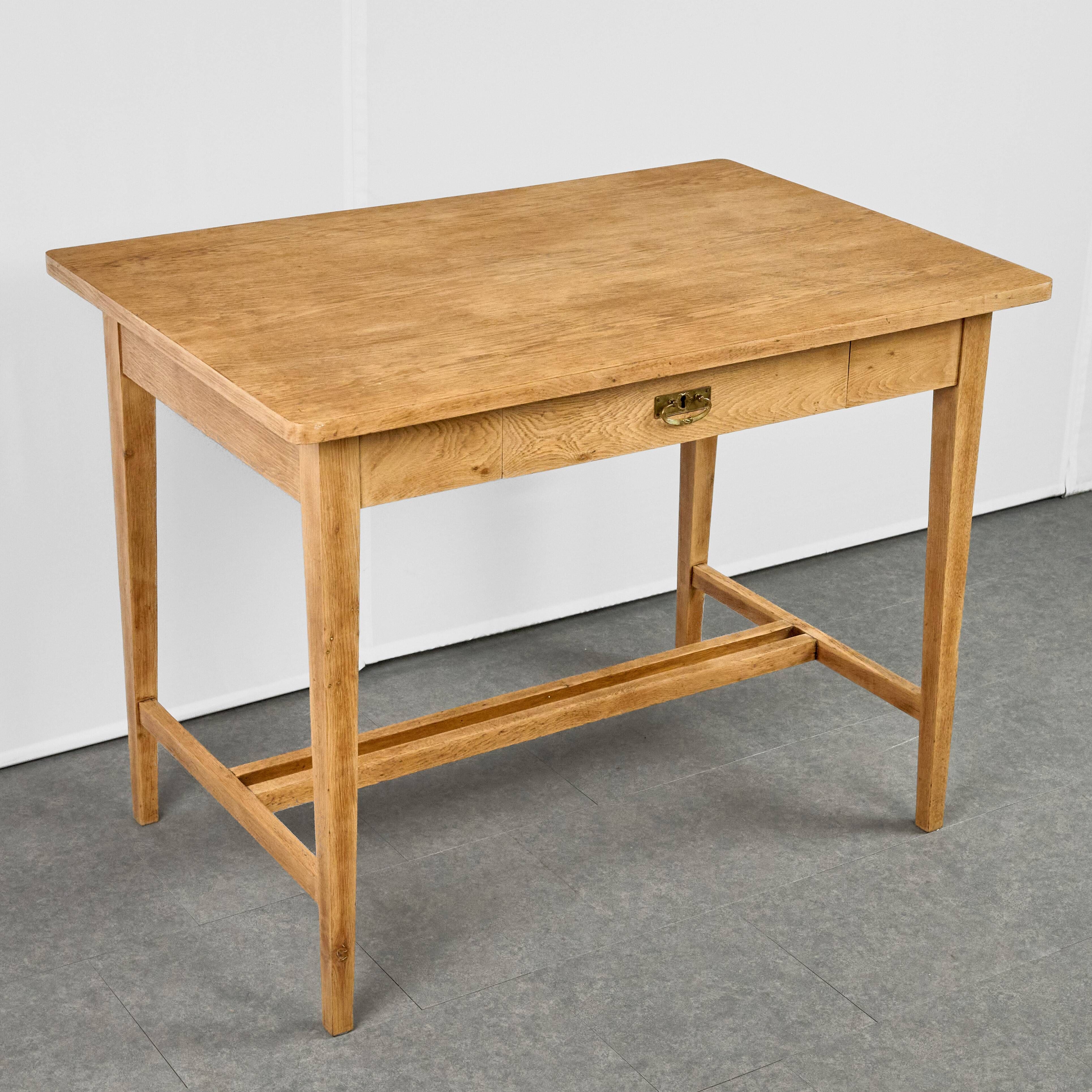Vintage Oak Table, Czechoslovakia