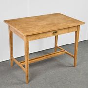 Table en chêne vintage, Tchécoslovaquie