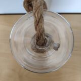 Large hanging glass vase