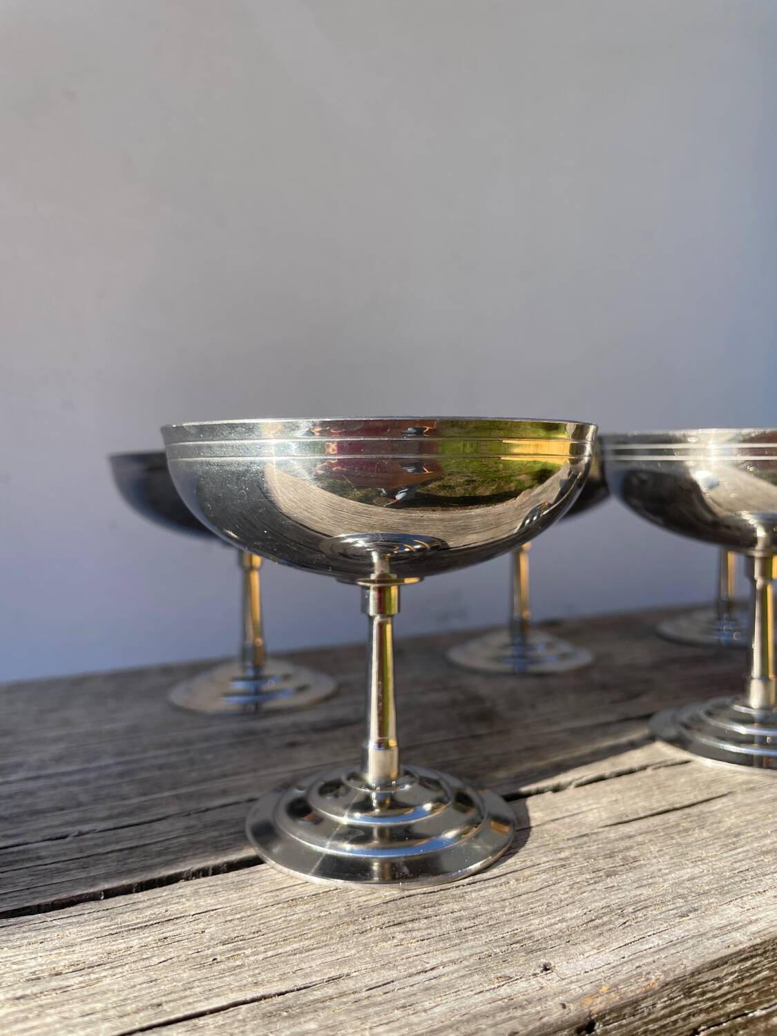 6 Rémy Letang stainless steel cups