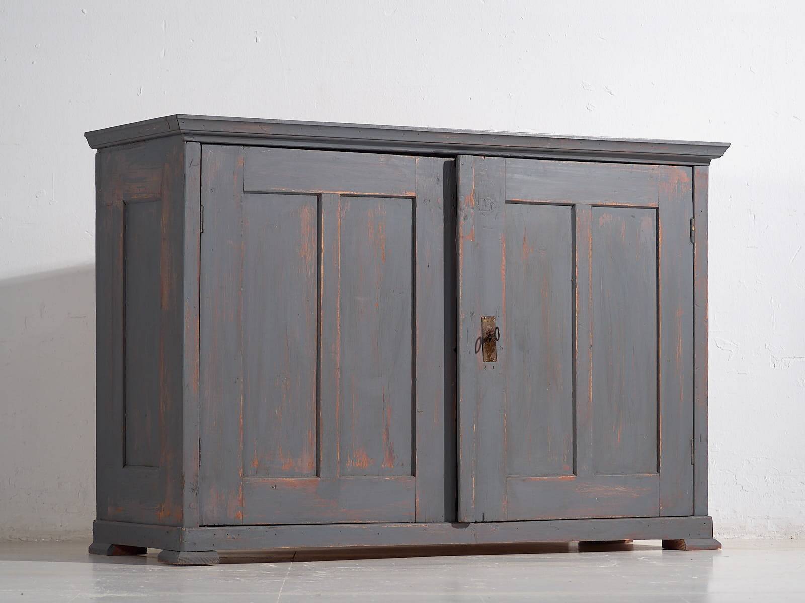 Small antique silver-grey cupboard (circa 1900) #29