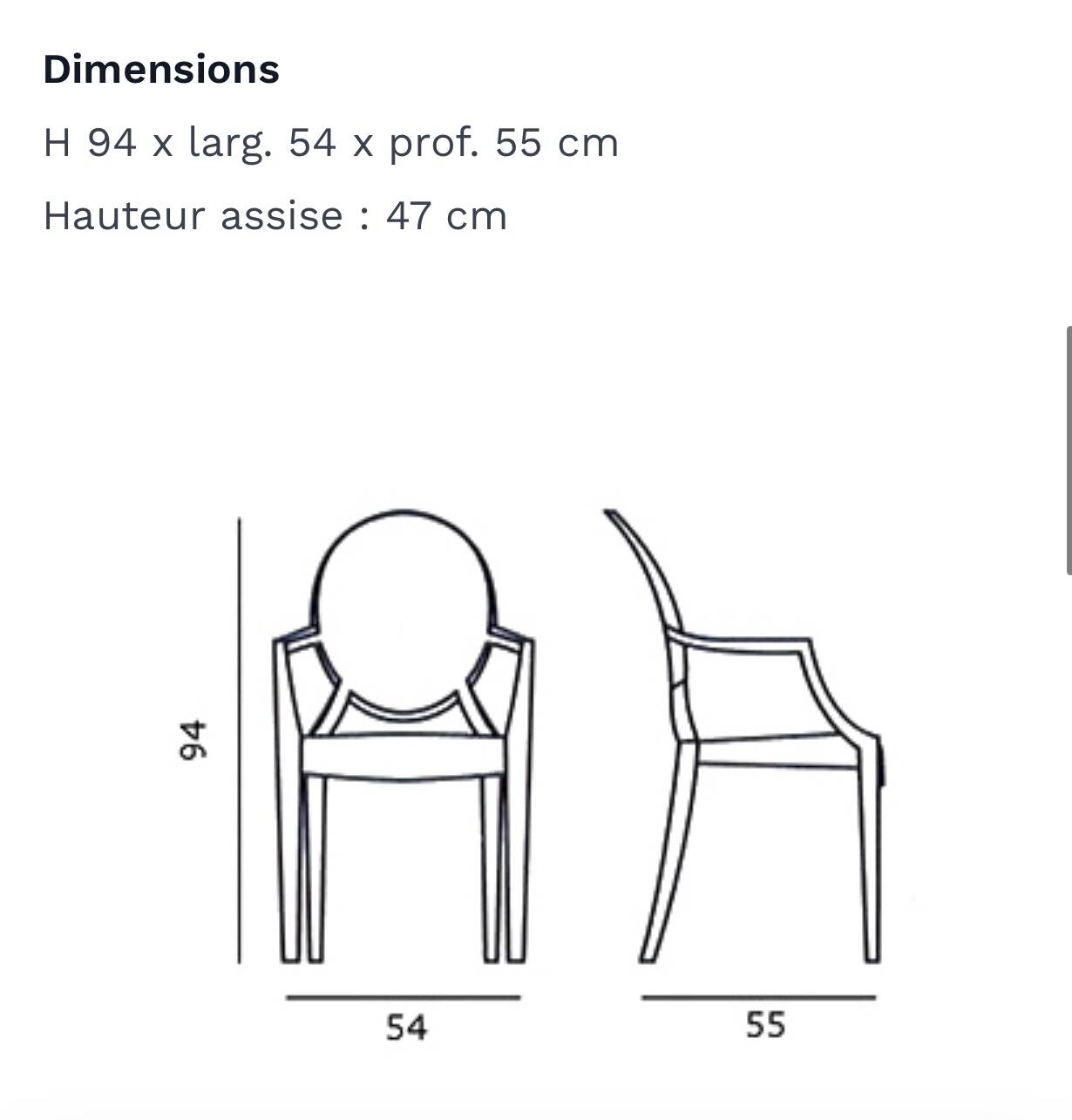 4 Kartell Louis Ghost chairs