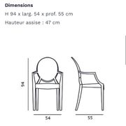 4 Kartell Louis Ghost chairs