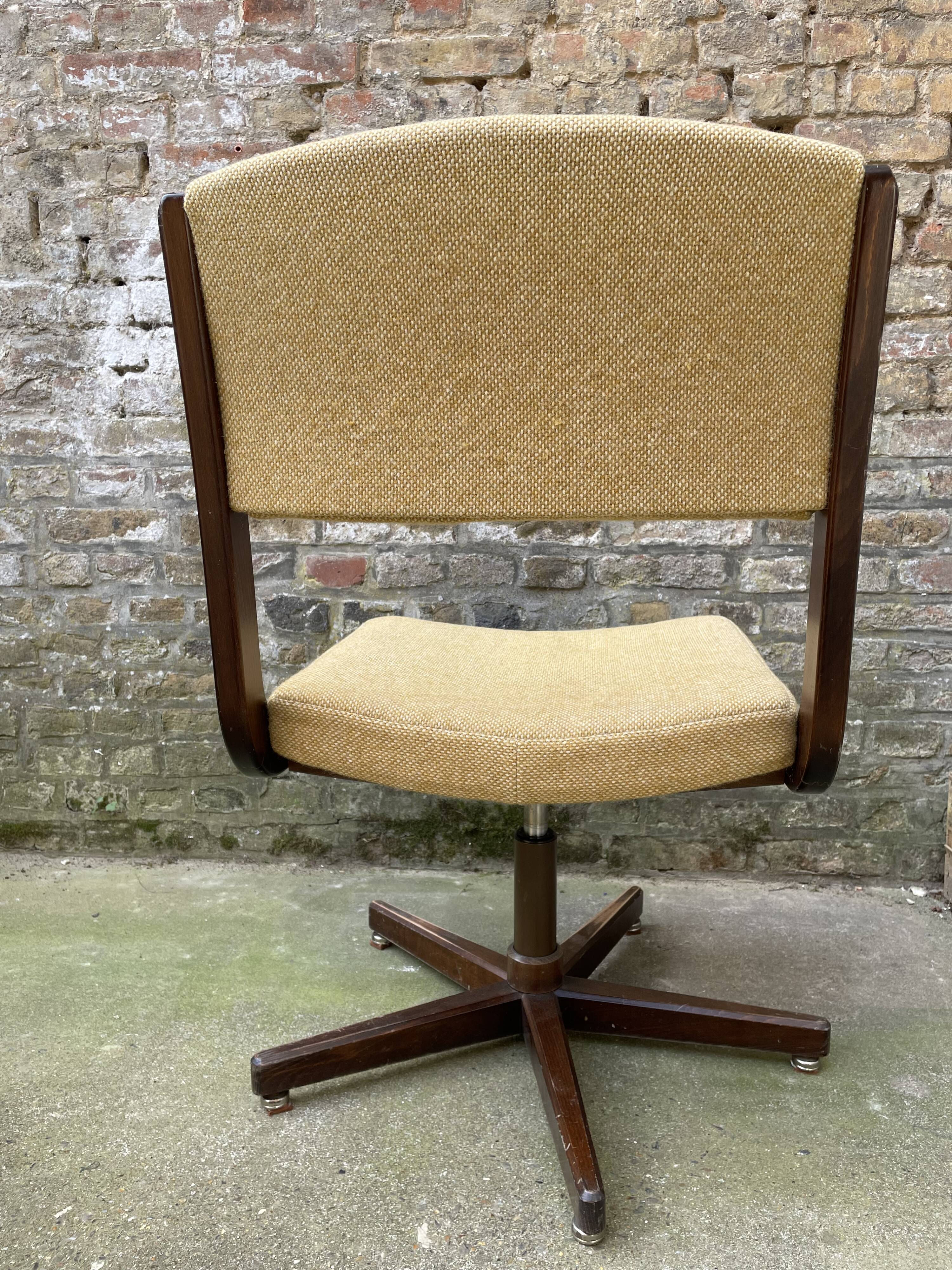 Vintage Scandinavian style swivel office chair