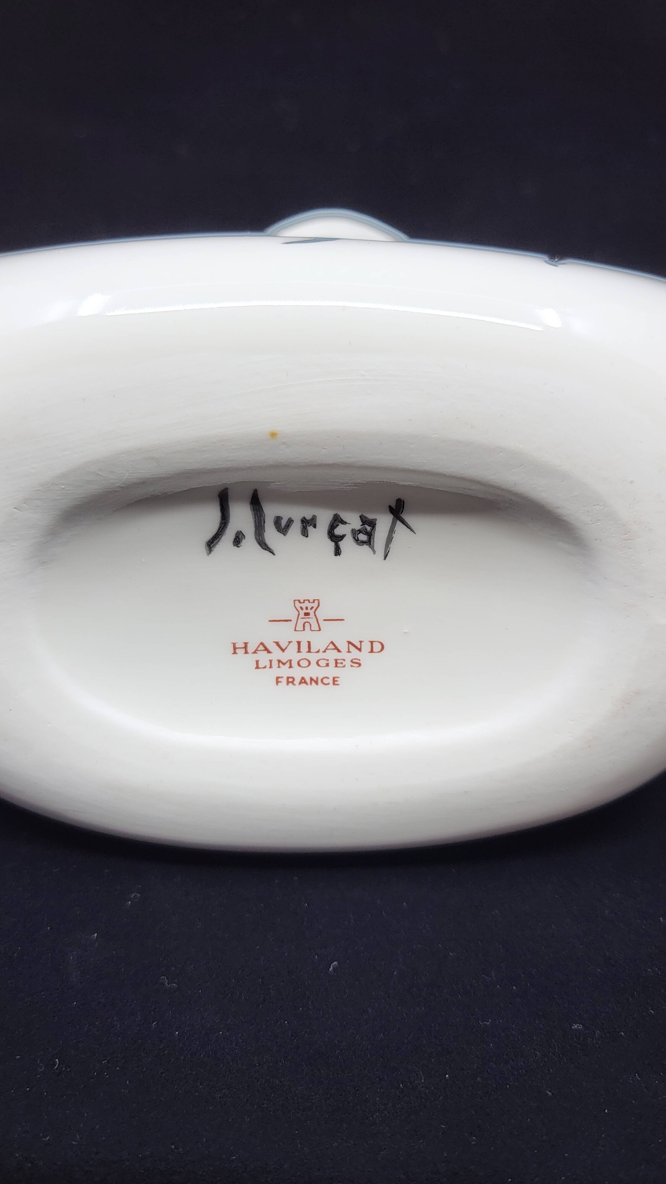 Bottle Jean Lurçat by Haviland Limoges in porcelain France