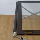 Chrome coffee table from the 1970s.