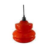 Vintage pendant light in orange opaline