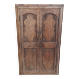 Anciennes portes de placard, bibliothèque murale en hêtre (2)