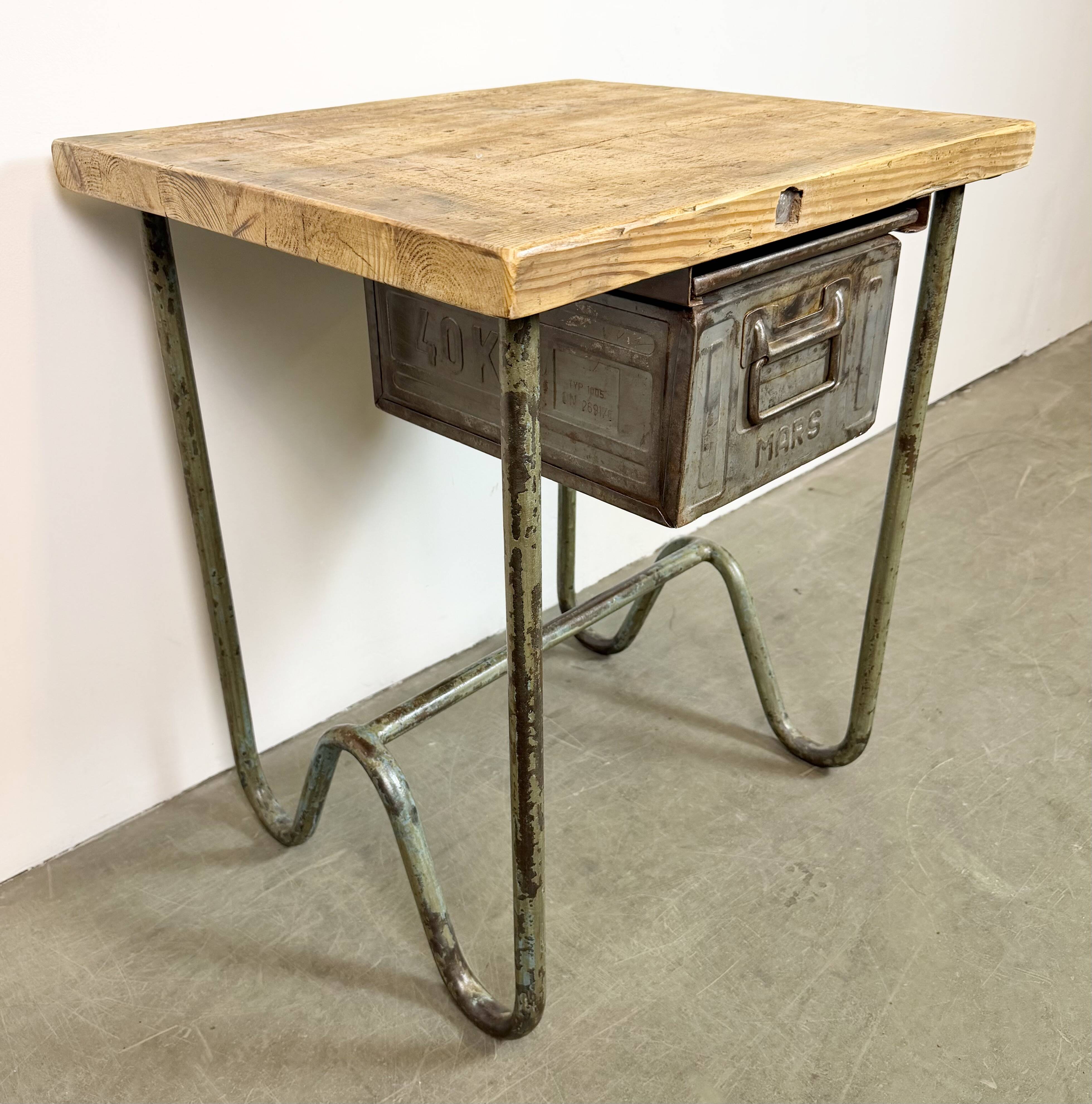 Vintage Industrial Worktable, 1960s