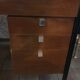 Pierre Paulin CM 223 desk, mahogany and chrome, Thonet edition, 1950