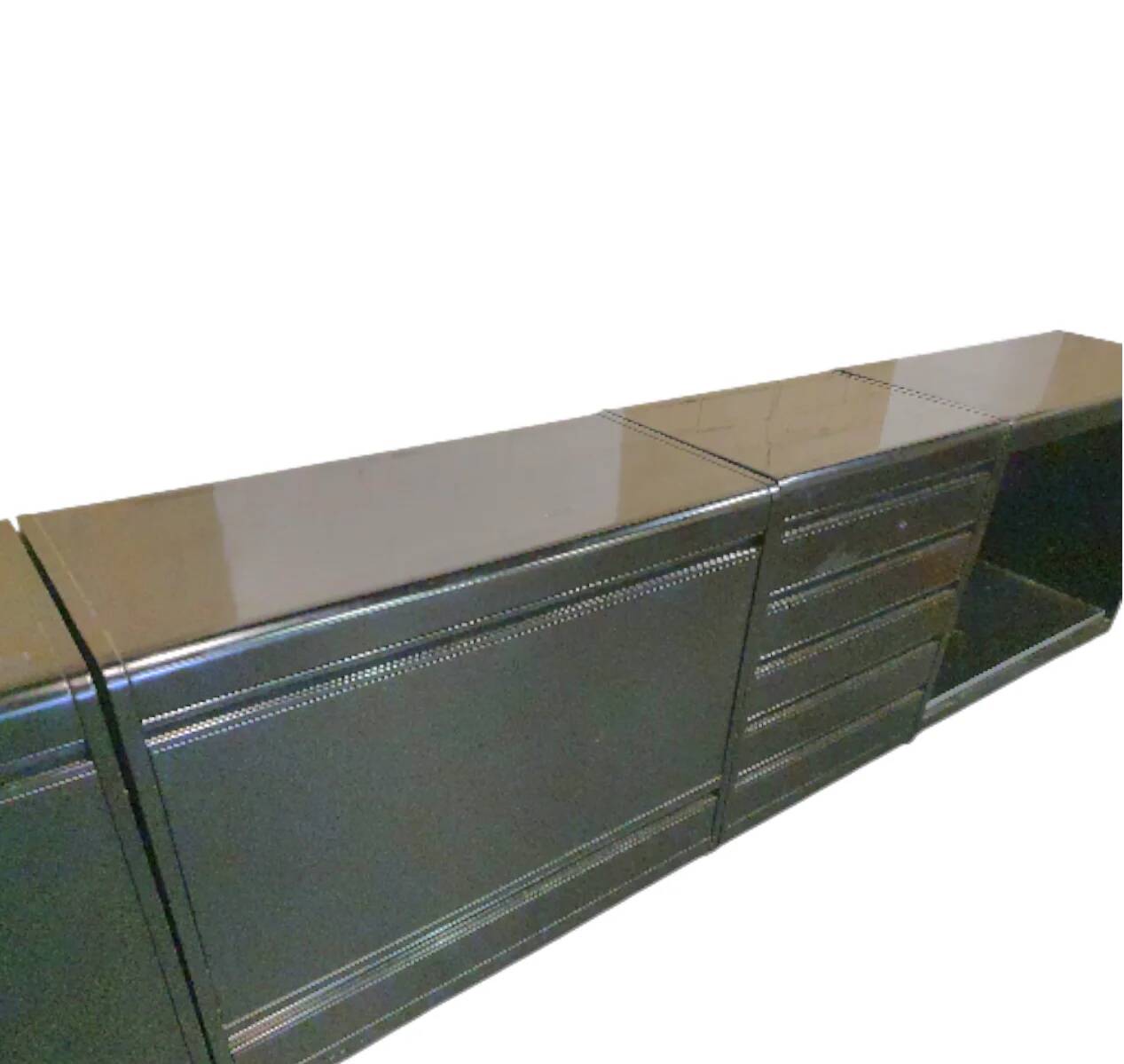 Rodolfo Bonetto / linear system for Bellato / 1970s / width 360 cm