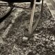 Rocking chair par Takeshi Nii-Cuir et bois -60’s