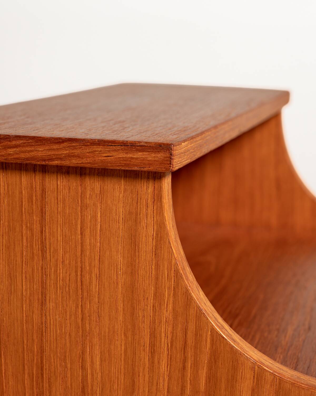 Swedish Teak and Beech Bedside Table by AB Carlström & Co Möbelfabrik, 1960