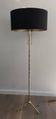 Floor lamp in faux-bamboo style, made of bronze and brass by Jacques Adnet