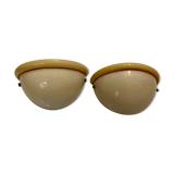 Italian murano glass sconces, 1970