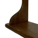 Vintage book shelf wall rack 1970s in wood  - minimalist design