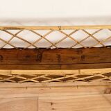 Rattan standing planter
