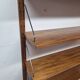 Teak shelving system, marked made in Denmark, 1960.
