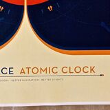 NASA print of the orange deep space atomic clock