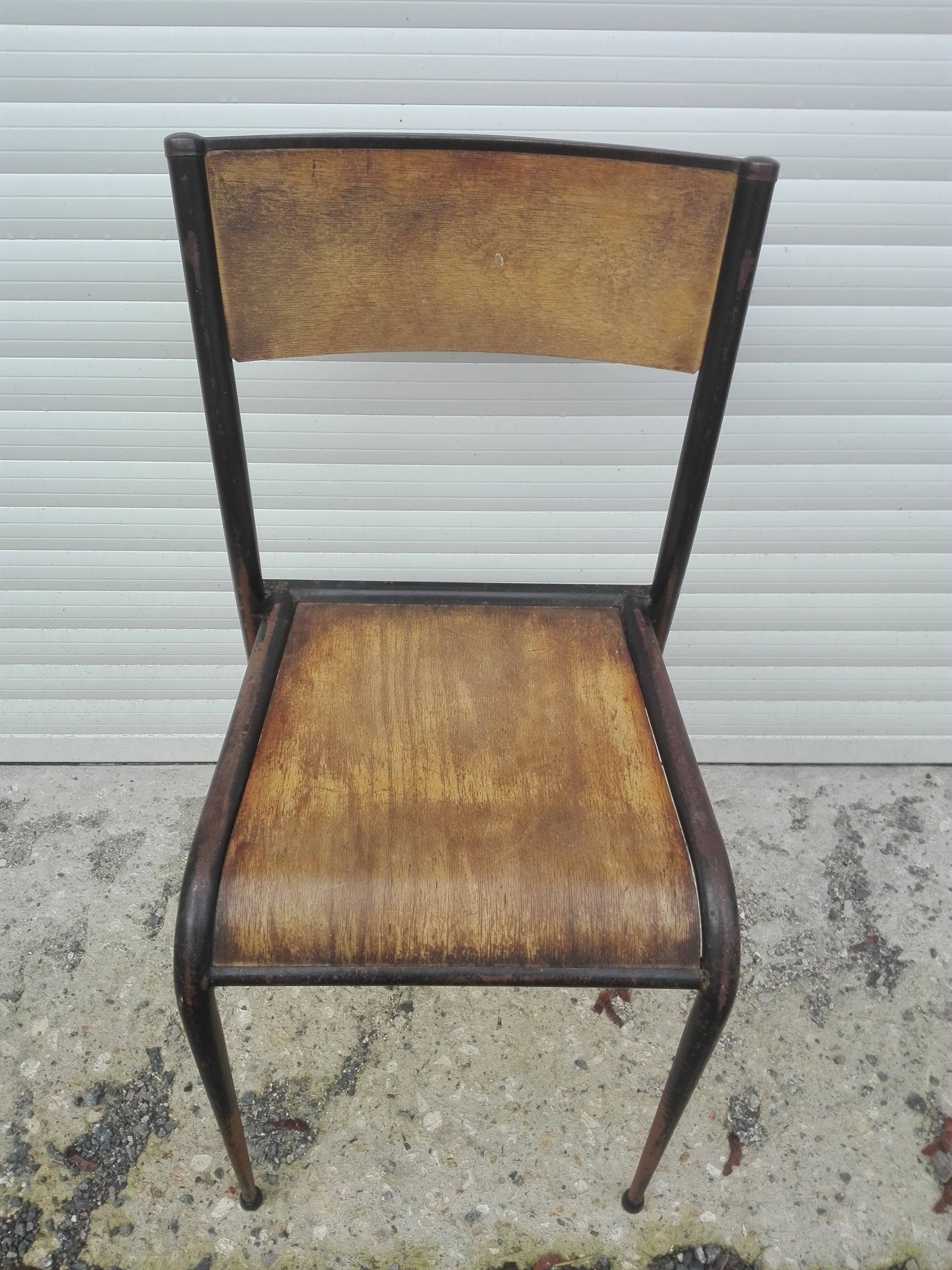 School Mullca 510 foot spindle vintage Chair