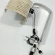 Vintage Italian aluminum and lacquer desk lamp from 60s
