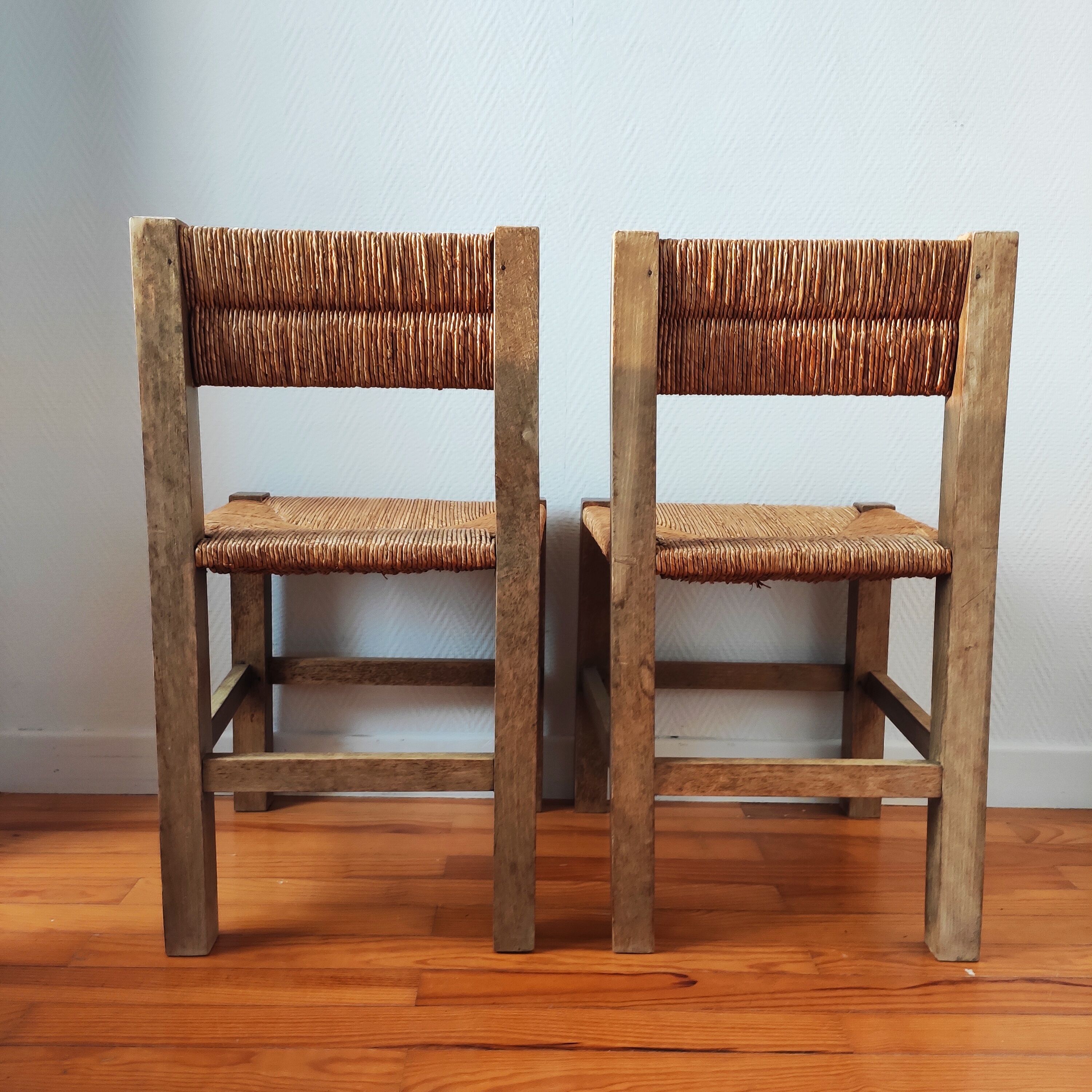 Vintage brutalist chairs 1950