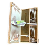 Christofle Malmaison dessert service 12 cake fork with serving shovel