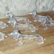 Set of 12 Danone knife rests – Dogs – Bakelite / hard plastic – Year