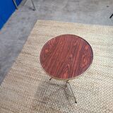 Table d'appoint  vintage, laiton et palissandre
