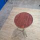 Vintage brass and rosewood side table