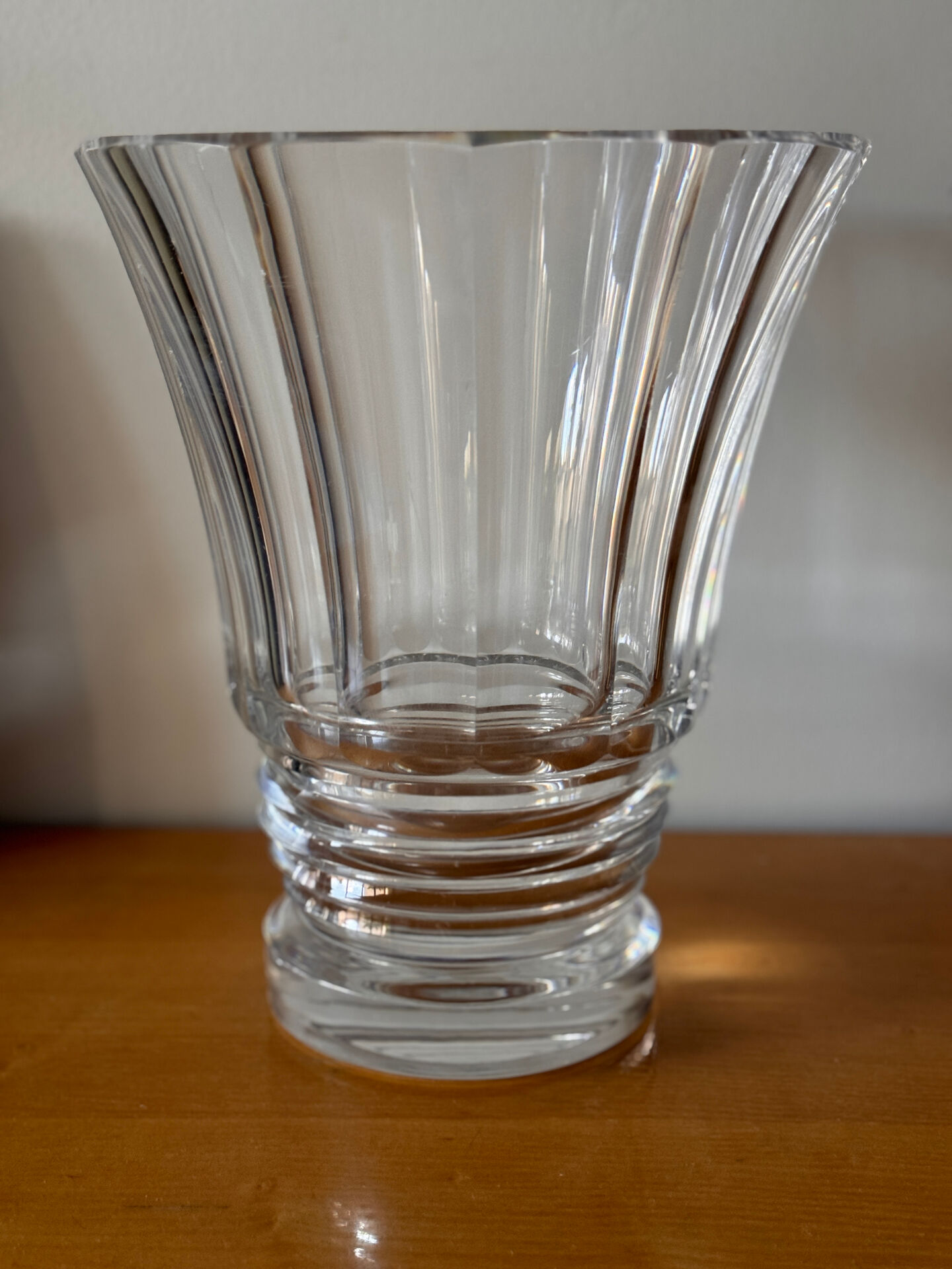 Large Baccarat crystal vase