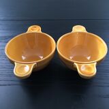 Pair of Provençal yellow bowls