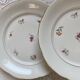 Set of 6 antique porcelain flat plates with gilding PL Limoges