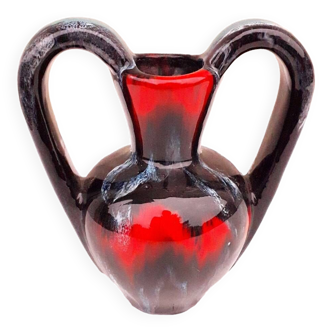 Ceramic vase with 2 handles