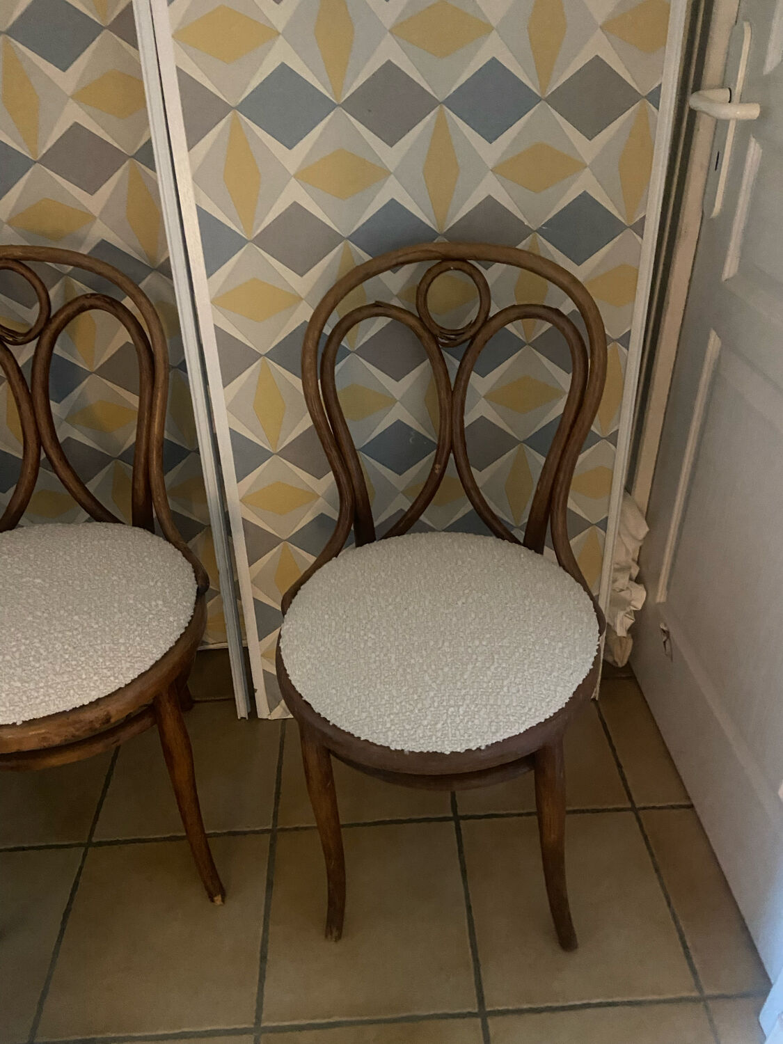 Pair of antique Thonet bistro chairs