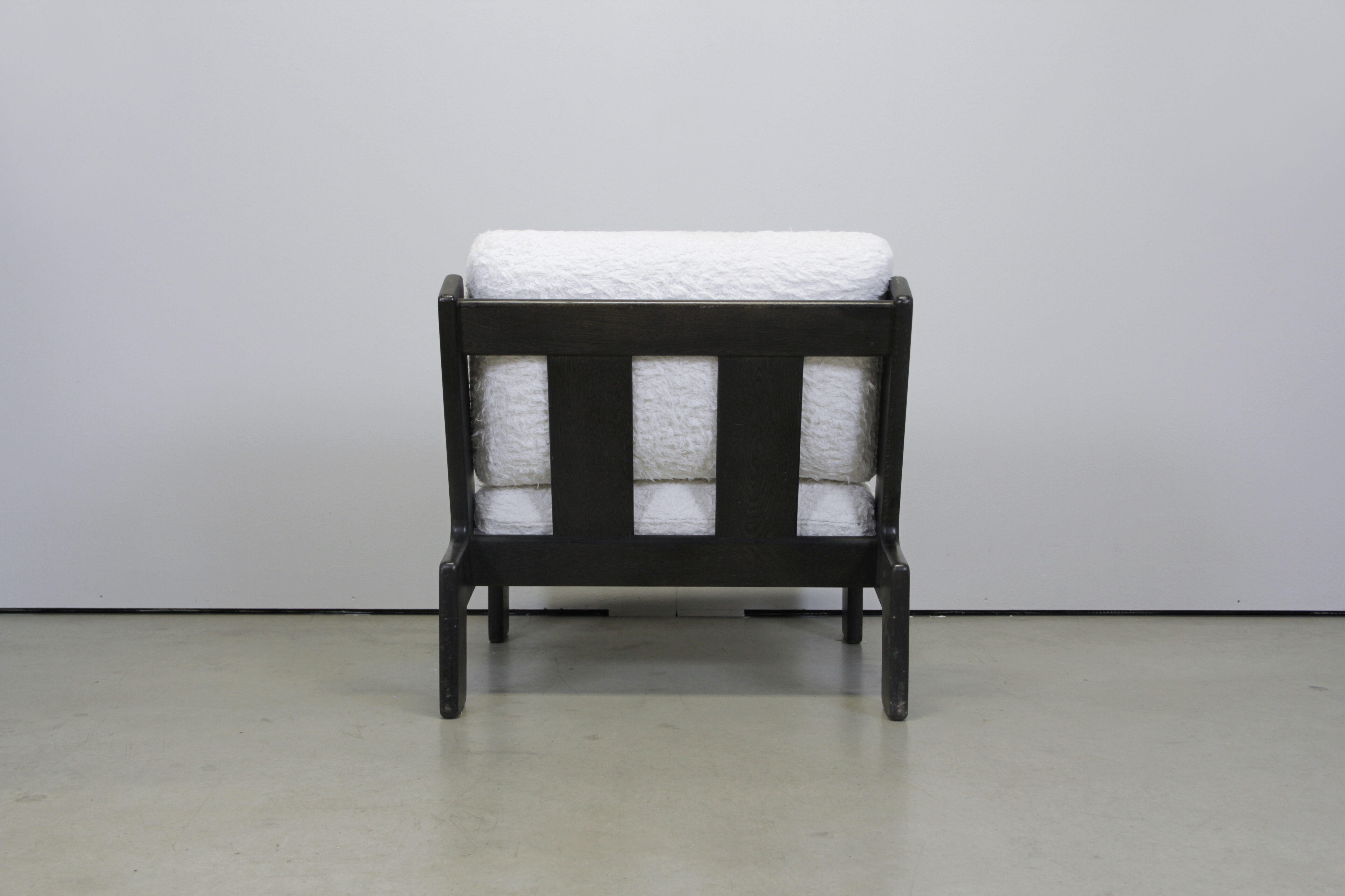 Brutalist oak lounge chair by Esko Pajamies for ASKO, Finland 1970s