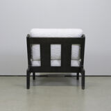 Brutalist oak lounge chair by Esko Pajamies for ASKO, Finland 1970s