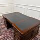 Large classic English Chesterfield partner desk