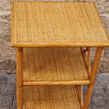 Vintage rattan shelf