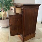 19th century solid wood bedside table
