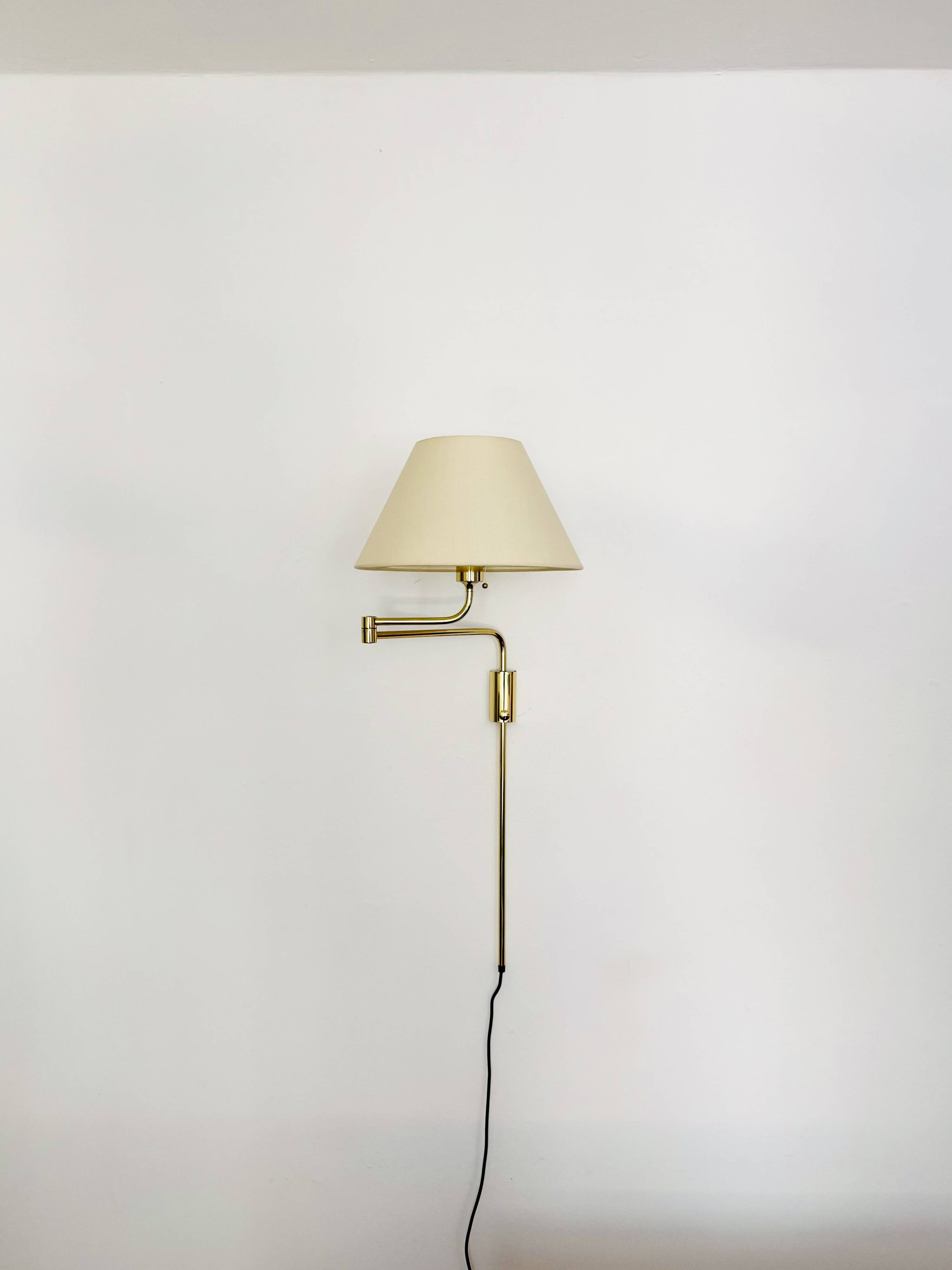Set of 2 1970s Brass Lesan Wall Lamps by Florian Schulz
