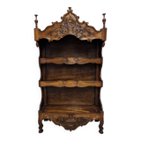 Shelf called "Estagnier Provençal" in Louis XV style walnut