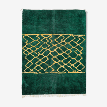 Tapis marocain moderne vert 370x330cm