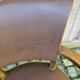 Art Deco bridge armchairs in leather from the 1950s.