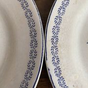 Dessert plates in earthenware from Creil and Montereau Reuil service.