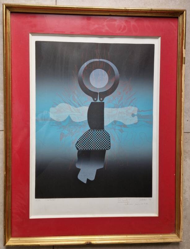 Antonio Andivero (1934-2017) - Colour lithograph - The Visit - 15/75