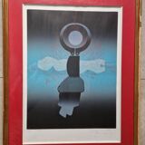 Antonio Andivero (1934-2017) - Colour lithograph - The Visit - 15/75